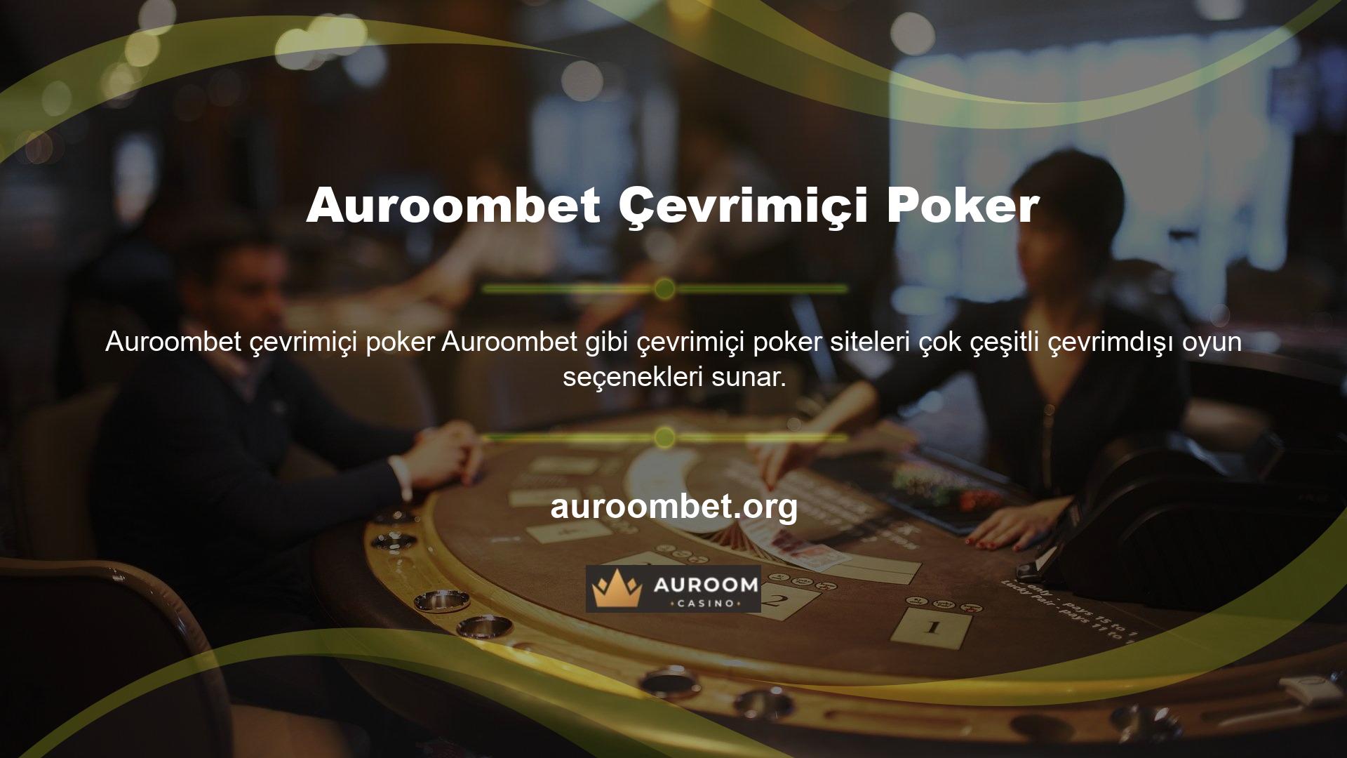 Çevrimdışı bilgisayar oyunları oynama sürecindeyseniz web sitesindeki Auroombet casino kategorisine gidin